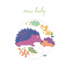 New baby gift card - new baby hedgehog
