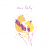 New baby gift card - new baby mice